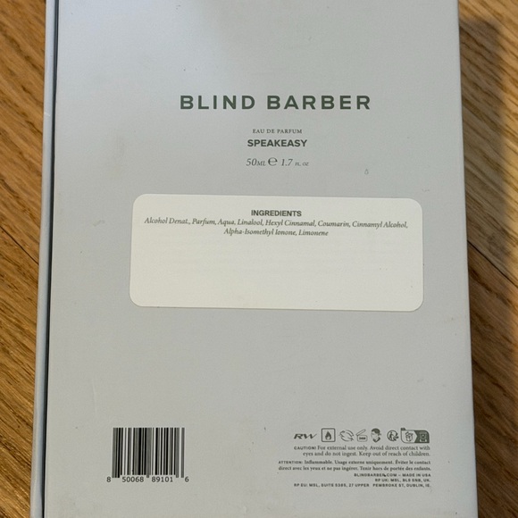 NEW Speakeasy Eau de Parfum by Blind Barber - 1.7 oz Glass Bottle - Picture 5 of 11